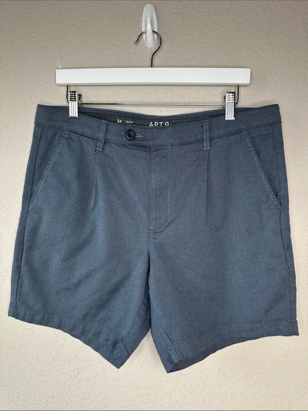 Apt 9 Men's‎ Shorts Size 34 Slim Blue Grey